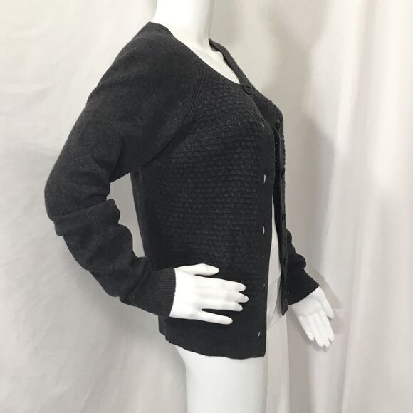 Ann Taylor loft Textured Wool Blend Cardigan (H6) - Picture 4 of 6